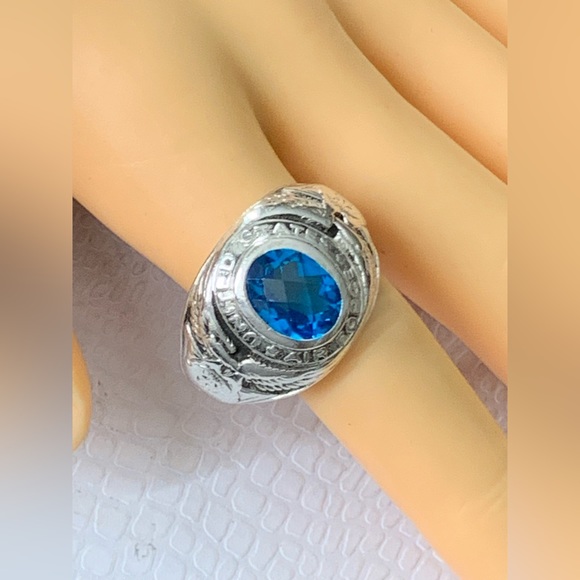United States Air Force USAF Band Ring - Sterling Silver High Polish